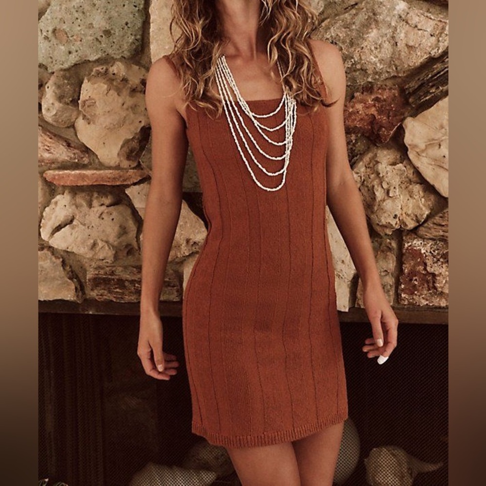 Free People Beach Stellar Sweater Mini Dress